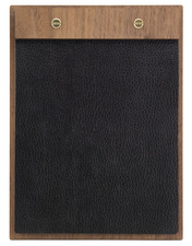 Securit Porte-menu "Walnut Leather", A4