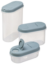 plast team Boîte de conservation Margerit, set de 3, vert