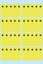 HERMA étiquettes pour surgelés, 26 x 40 mm, jaune fluo