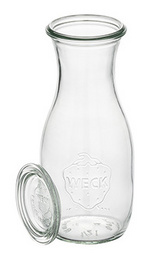 APS Carafe Weck avec couvercle, 250 ml, set de 6