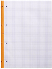 RHODIA Bloc de cours, format A4, quadrillé, orange, lot de 3 – Image 3