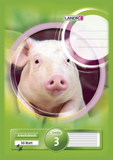 LANDRÉ Bloc scolaire "pro terra", format A4, linéature 1