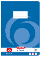 herlitz Cahier x.book, A4, linéature 38 / quadrillé