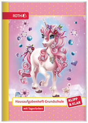 ROTH Hausaufgabenheft Klipp & Klar "Einhorn Beauty