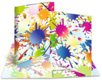 HERMA Chemise à élastiques "Taches de couleurs", carton, A4