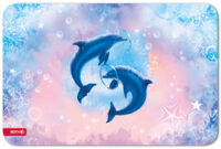 ROTH Sous-main "Dauphins", simili cuir