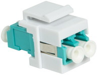 LogiLink Fiche femelle à fibres optiques, 2x LC-Duplex