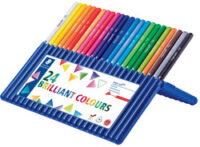 STAEDTLER Crayon de couleur ergosoft triangulaire,étui de 24