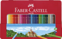 FABER-CASTELL Crayons de couleurs CASTLE, étui métal de 36