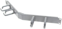 LogiLink Panneau guide-câbles 19", 1 U, courbé, gris clair