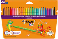 BIC KIDS Feutre Kid Couleur medium, étui en carton de 24