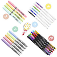 BIC Kit de dessin "My Stationery Box" avec carnet de notes