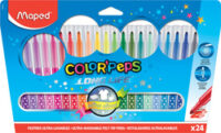 Maped Feutre COLOR'PEPS LONG LIFE, étui carton de 24