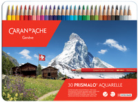 CARAN D'ACHE Crayon de couleur PRISMALO Aquarelle, 30 pièces