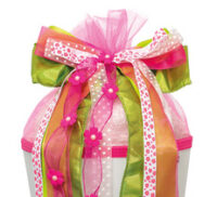 ROTH Schultütenschleife "Fairy", rosa/grün/weiß