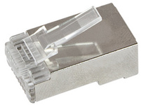 LogiLink Set de connecteurs RJ45, cat.6, blindés