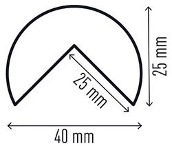 DURABLE Profilé de protection des angles C35, longueur: 1 m – Image 5