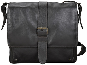 PRIDE&SOUL Sac à bandoulière "NEO", cuir, marron foncé