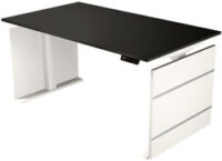 kerkmann Bureau assis-debout avec panneau Move 3, anthracite