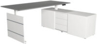kerkmann Poste de travail complet Move 3, blanc/graphite