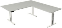 kerkmann Table de bureau assis-debout Move 3 fresh, gris
