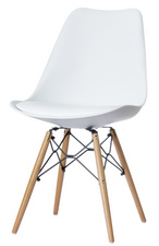 PAPERFLOW Chaise visiteur "DOGEWOOD", ensemble de 2, blanc
