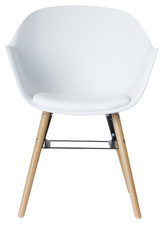 PAPERFLOW Chaise visiteur "WISEMAN", ensemble de 2, blanc