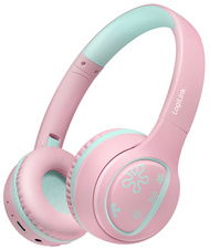 LogiLink Casque audio BT 5.4 MUSIC BUDDIES, rose