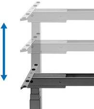 LogiLink Piètement de bureau,hauteur réglable électriquement – Image 6