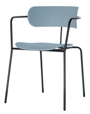 PAPERFLOW Chaise visiteur BISTRO, set de 2, bleu