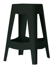 PAPERFLOW Tabouret BELLINI, set de 2, hauteur: 685 mm, noir