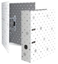 HERMA Classeur à levier "Stars", pointillés en gris, A4