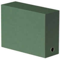 Oxford Boîte transfert toilée, format A4, vert foncé