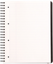 RHODIA Cahier à spirale "Pro Book", A4+, ligné, noir