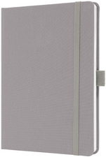 sigel Carnet de notes Jolie Feel, tissu, A5, ligné, gris