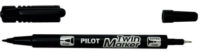 PILOT Marqueur permanent Twin Marker, BONUS PACK, noir