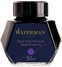 WATERMAN Flacon d'encre, contenu: 50 ml, en verre, violet