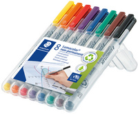 STAEDTLER Marqueur non permanent 316F Lumocolor, étui de 8