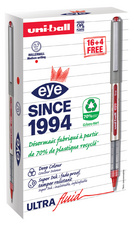 uni-ball Stylo roller eye fine UB157E, VALUE PACK, rouge