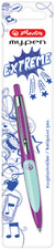 herlitz Stylo à bille rétractable my.pen, lilas/menthe