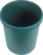 helit Corbeille à papier "the german", rond, 30 litres, vert
