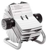 DURABLE Fichier rotatif TELINDEX, argent