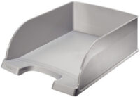 LEITZ Corbeille à courrier Plus Jumbo, A4 polystyrène argent