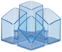HAN Multipot à crayons SCALA, polystyrène, bleu transparent