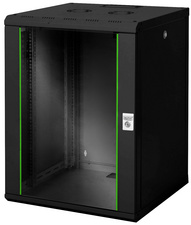 DIGITUS 19" Wandverteiler, einteilig, 16 HE, Tiefe: 600 mm