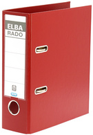 ELBA classeur rado plast, format A5 haut, dos: 75 mm, rouge