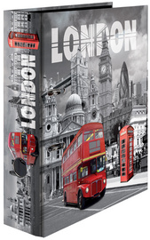 HERMA Classeur à levier à motifs "London", A4, dos: 70 mm