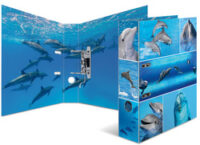 HERMA Classeur à levier à motifs "Animals", A4, dauphins