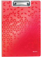 LEITZ Porte-bloc à rabat WOW, A4, polyfoam, rouge