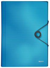 LEITZ Trieur ménager Solid, A4, PP, 6 compartiments, bleu